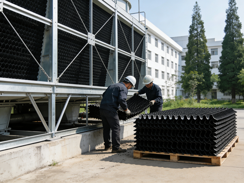 Food Processing Plant Cooling Tower Fill Upgrade