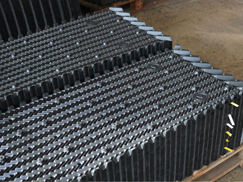 Crossflow V-Corrugated Heat Exchange Fill